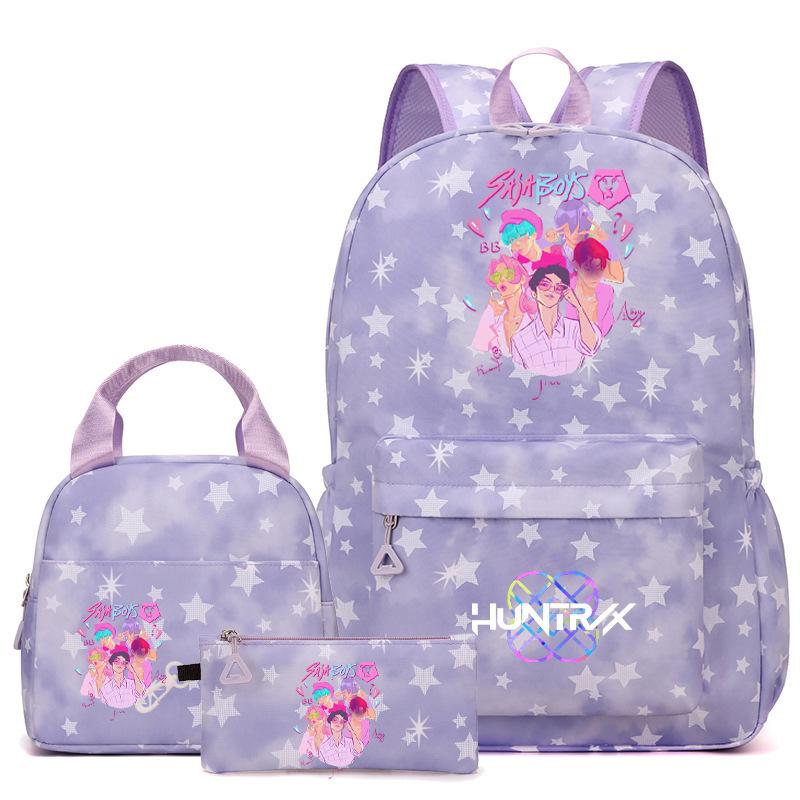 Kpopn Witch Hunter Backpack Elementary School School Style School Bag Travel Backpack Three-Piece Set