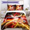 Germany Football Printed Bedding 3 Piece Set Cozy Breathable Bed Cover Set As Housewarming Holiday Gift