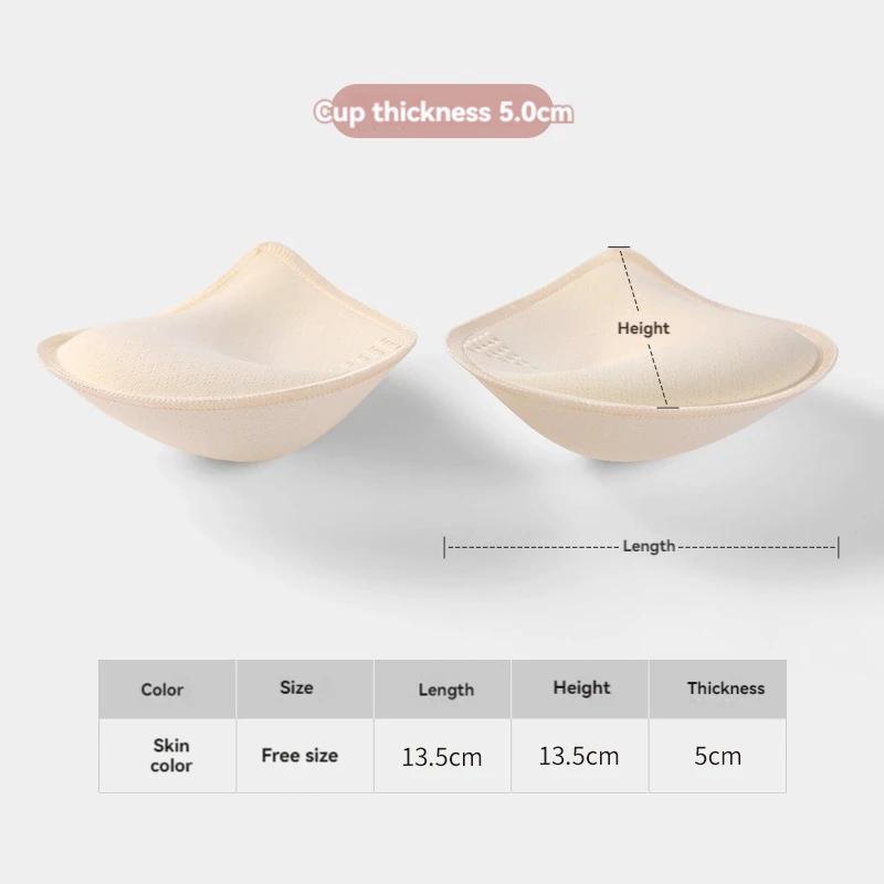 5 6 3 Cm Reggiseno Imbottito in Spugna Spessi Imbottiture Push Up per Reggiseno Inserti Intimo Donna Sollevamento Seno Traspirante Fodera per Reggiseno Inserti per Costume da Bagno