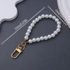 Simulation Pearl Keychains For Aorpods Bag Car Pendant Beaded Key Simple Decoration For Women Mobile Phone DIY Jewelry Decor