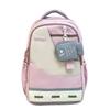 Schoolbag schoolbag for women's travel, new versatile, simple and stylish, contrasting colors, junior high school backpack, student large-capacity 
