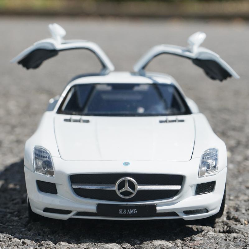 WELLY 1/24 Mercedes-Benz SLS AMG Alloy Car Model Diecasts & Toy Vehicles Collect Car Toy Boy Birthday Gifts