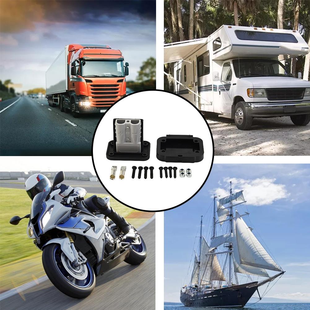 Pentru 50A pentru conector Anderson, suport de montare încastrată, capac panou pentru rulotă