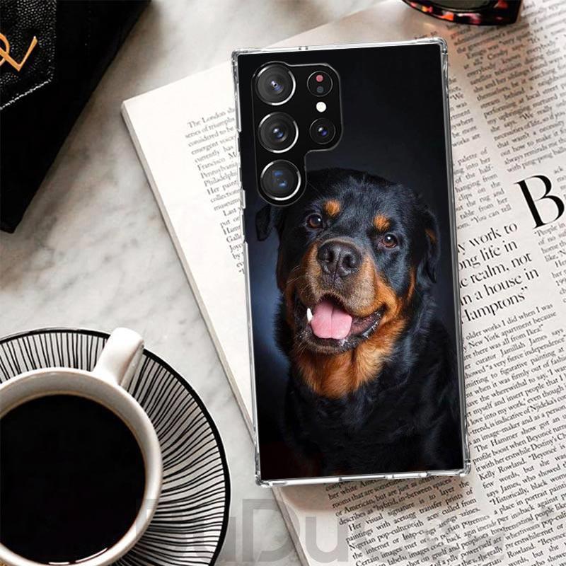 Rottweiler Dog Cover For Samsung Galaxy S23 S22 S24 S25 Ultra Phone Case S21 Plus S20 FE S10 + S25Ultra Print Fundas S23 S22 S24