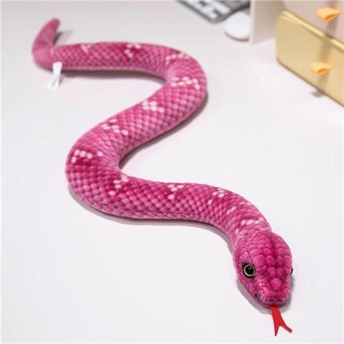 Druckerei Und Färberei Gebogene Schlange Gebogenes S Python Fleckenpython Wasserschlange Lustiges Kinder-Stofftierpuppe Männlich