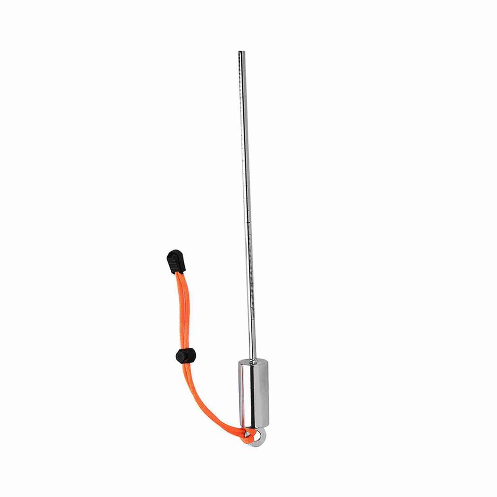 Potápěčský hrotový prut Barevný nerezový potápěčský hlukový přístroj se šňůrkou (oranžový)
