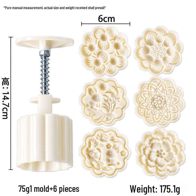 Mid-Autumn Festival Mooncake & Pastry Baking Press Mold Tool for Ice Skin and Green Bean Cake