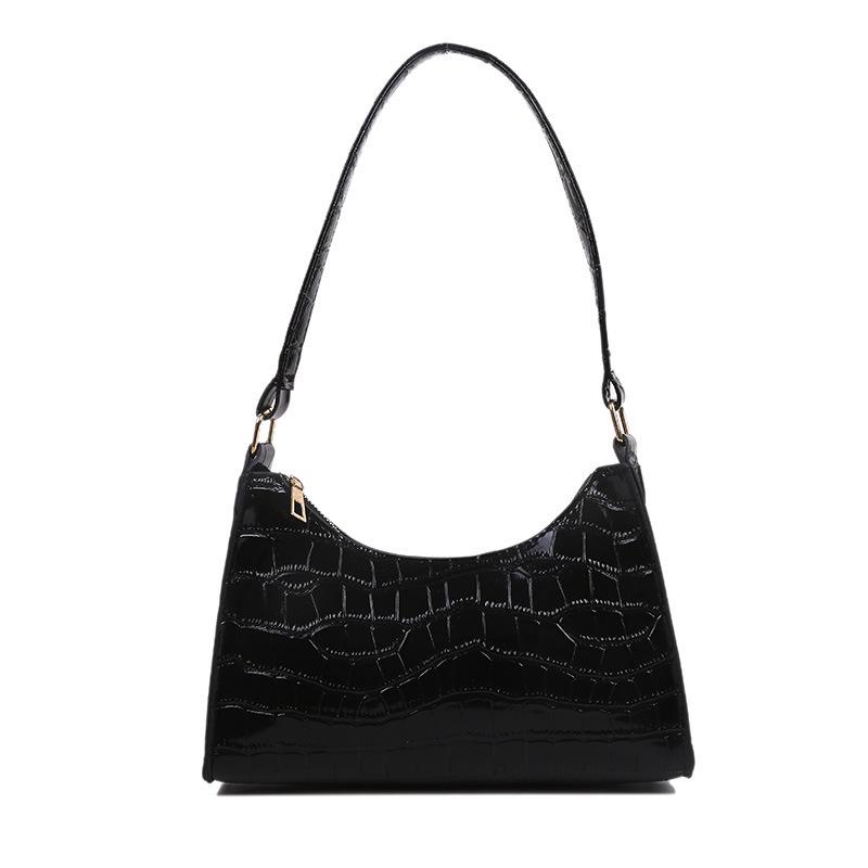 2021 Spring Stone Pattern Underarm Bag - Women's Japanese Fashion Baguette Bag
