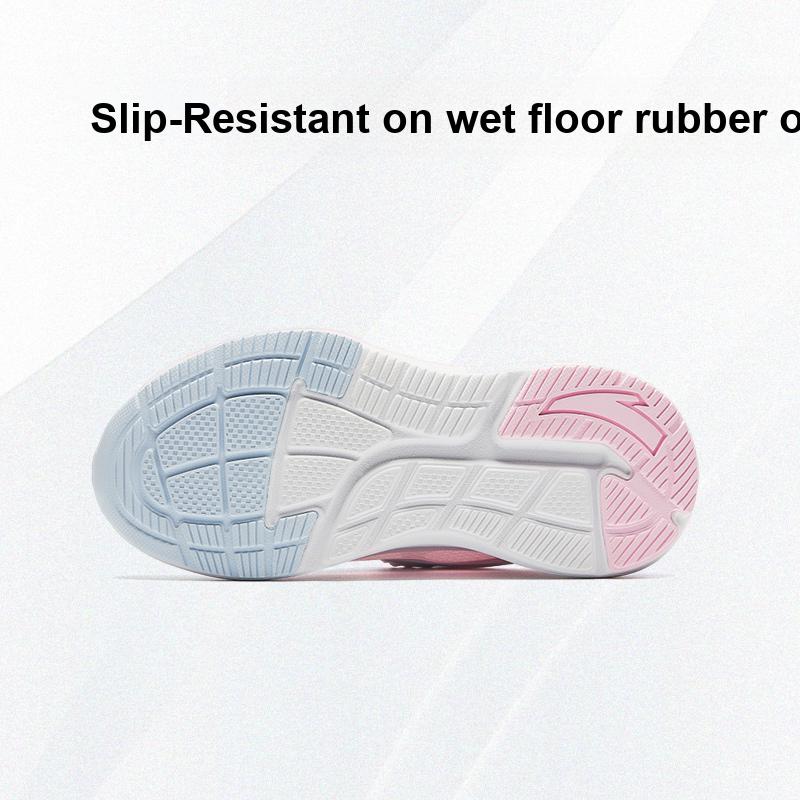 Anta Kids Lingyun 2.0 Fabric Comfortable Non-Slip Low-Top Running Shoes Kids sneaker White Pink 322439903-2