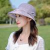 Hat Women's Summer Bucket Hat Women's Breathable Sun Hat Medium Old Hat Outdoor Folding Hat Autumn Basin Hat