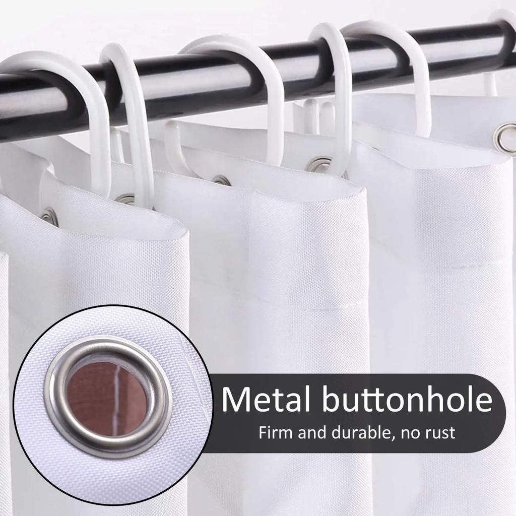 Boho Bathroom Curtains Shower Waterproof 72" X 72" Modern Shower Curtain Set Leaves Plant Neutral Bathroom For Home Decoration