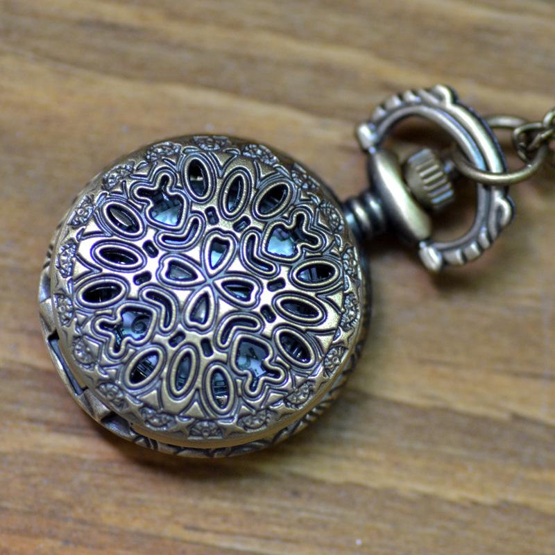 Retro Pocket Watch Men's and Women's Necklace Watch