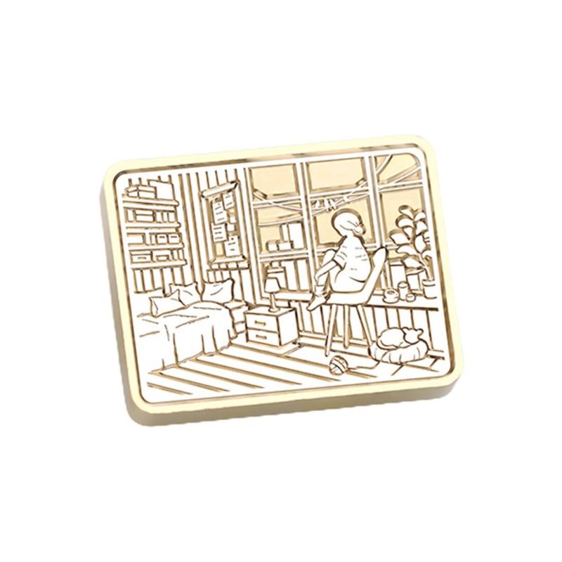 Siegellack Stempel Kopf für Dichtung Umschlag Hochzeit Einladung DIY Scrapbooking, Haus Muster Wachs Dichtung Stempel Kopf X3UC