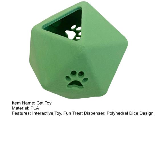 Katzen Leckerli-Spender Würfel Interaktives Futterspielzeug Polyedrischer Würfel Lustiger Leckerli-Spender Katzen Puzzle