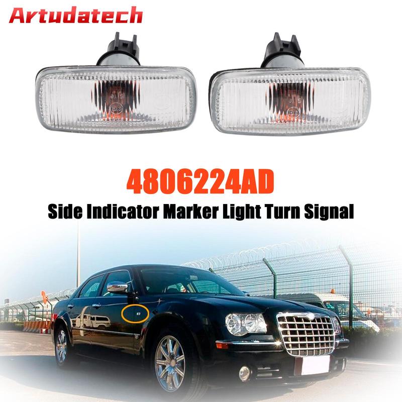 Artudatech Side Indicator Marker Light Turn Signal 4806224AD for Jeep Chyrsler Dodge Car Accessories