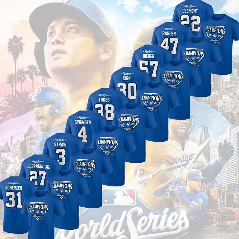 NEW SALE Blue Jays 2025 Player Name & Number Fan Gift Unisex T-Shirt XL