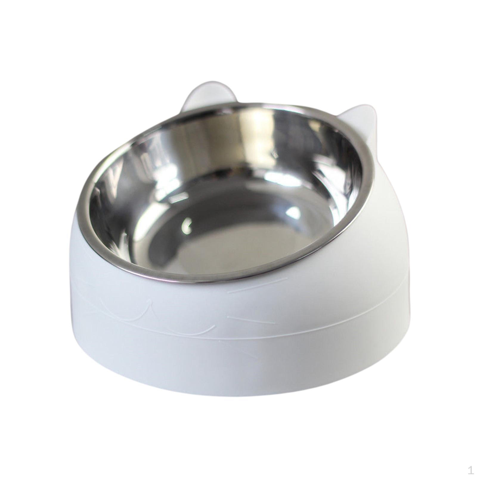 

Elevated Food and Water Feeder for Cats Dogs - Non-Slip Design білий