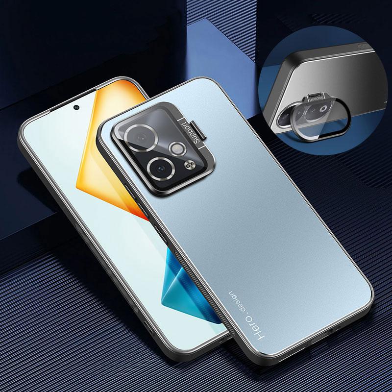 

Для Honor 90 GT Honor90 100 Pro металлический чехол-держатель для объектива камеры для Honor Magic 5 4pro ультратонкий противоударный матовый защитный чехол для телефона с подставкой for honor 90 белый