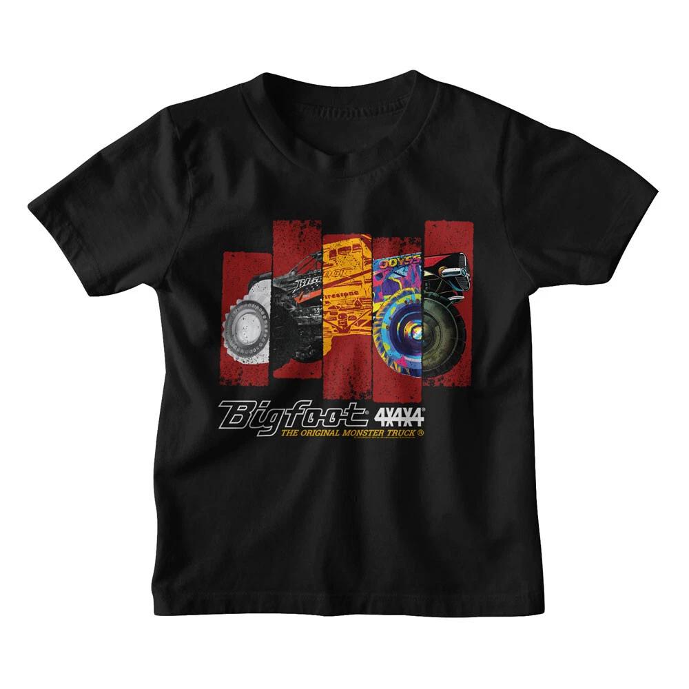 Bigfoot Monster Truck 5 Different Style Truck Rectangles Youth T Shirt 2XL