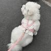 Adjustable Straps Harness And Leash Set Breathable Material Puppy Kitten Harness  Tiny Pets