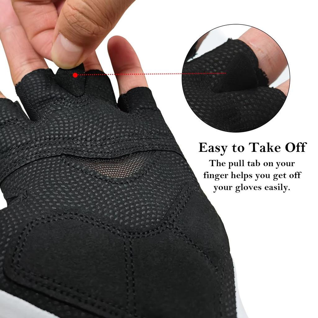 YKYWBIKE Cycling Gloves Men Women Half Finger Outdoors Sports Gloves Summer Road Bike Riding XRD Padding Bicycle Gloves 6