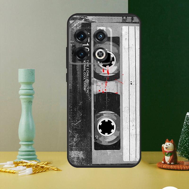 Cassette Tape Phone Case For OnePlus 13 12 11 13R 12R 10R 9 10 Pro 8T 9RT 10T Nord 4 CE 2 3 Lite N20 N30