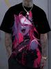 Cartoon Tattoo Meisje Patroon 3d Geprint Heren T-Shirt Oversized Sweatshirt Voor Mannen Bad Girl Harajuku Top Korte Mouw T-Shirt