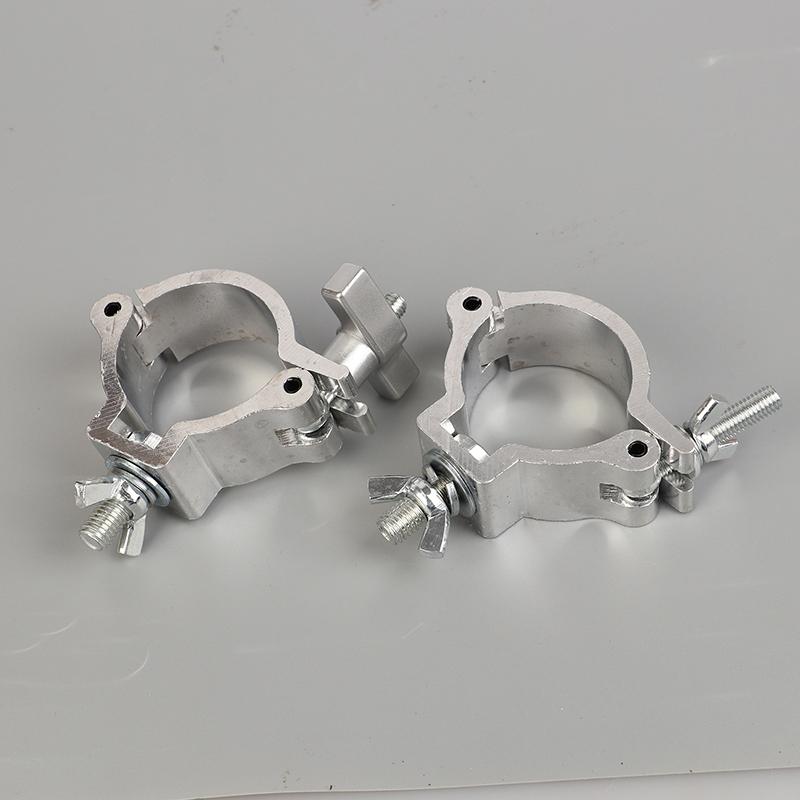 Aluminum Stage Lights Truss Clamp Single Ring Buckle DJ Light Hooks For LED PAR Moving Head Beam Spot Clamps for 48-51mm Pipe