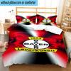 3pcs Bayer Football Club Printed Bedding Set Duvet Cover Closure Includes 1 Duvet Cover & 2 Pillowcases Bedding Sets Home Decor Gifts