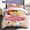 Anime Pattern Bedding Quilt Set Quilt Cover Pillowcase Home Decoration Birthday Gift (1 * Duvet Cover + 2 * Pillowcase, Without Core)