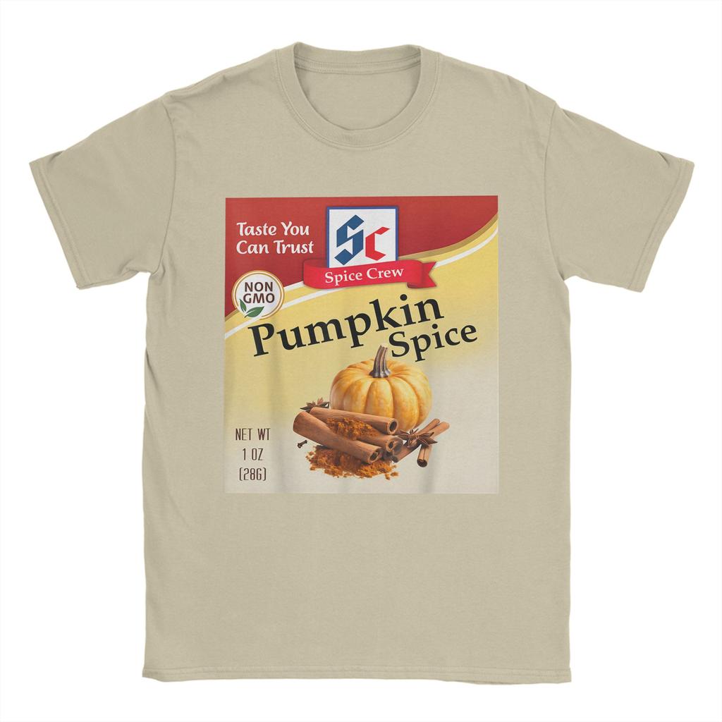 Men's T-Shirts Pumpkin Spice Condiment Costume Holiday Spice Costumes Group Tee Shirt Short Sleeve  T Shirt Crewneck Clothes