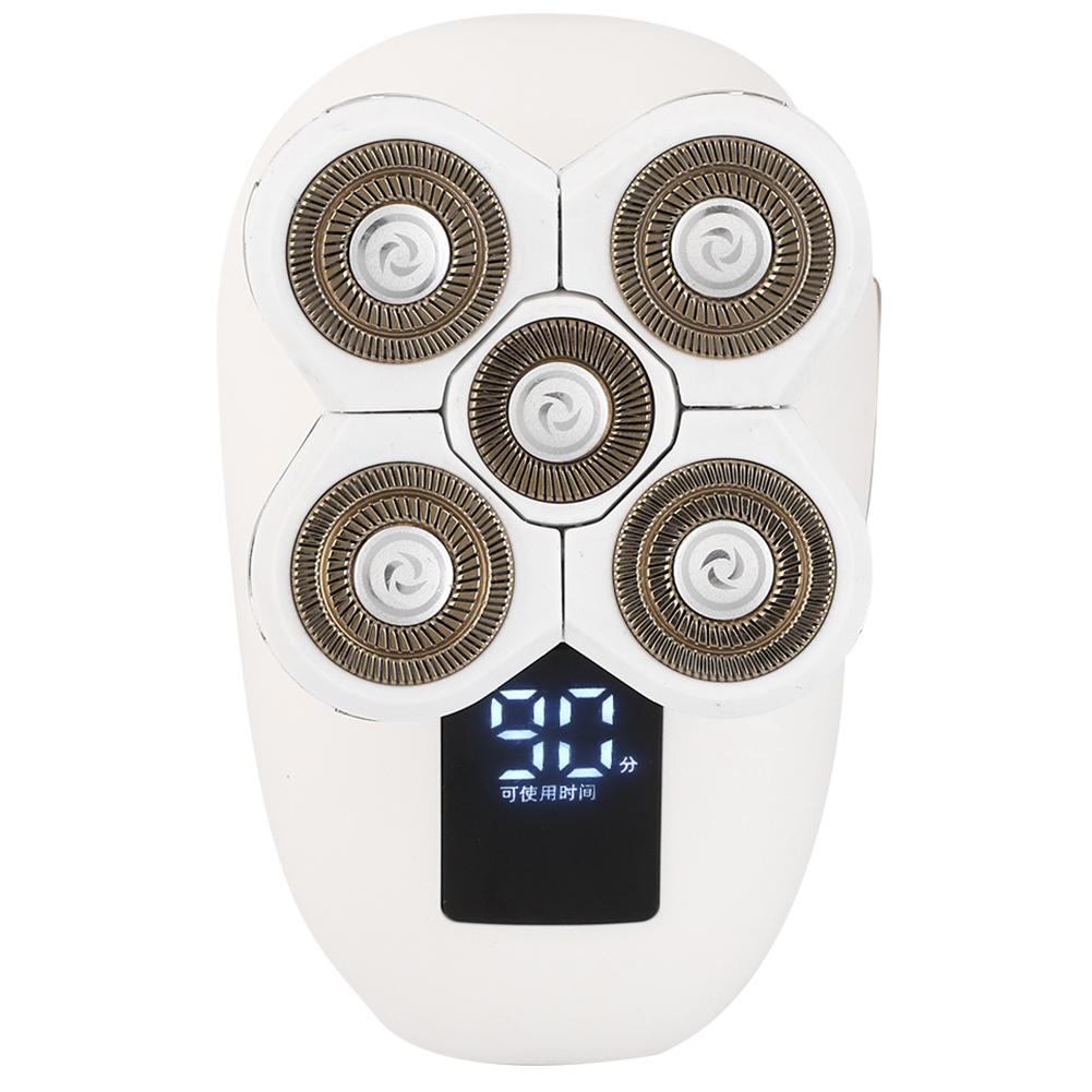 Electric Shaver Waterproof Rechargeable Beard Shaving Trimmer Hair ClipperWhite