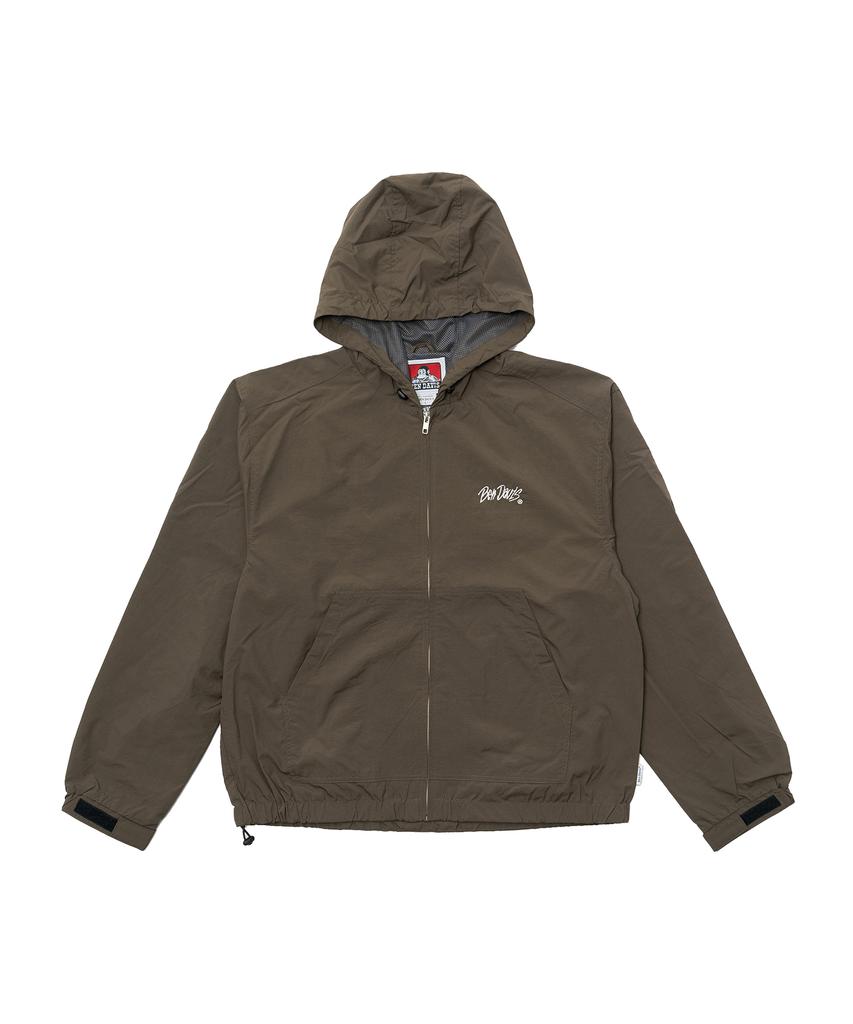 Ben Davis White Label Nylon Windbreaker Ivory