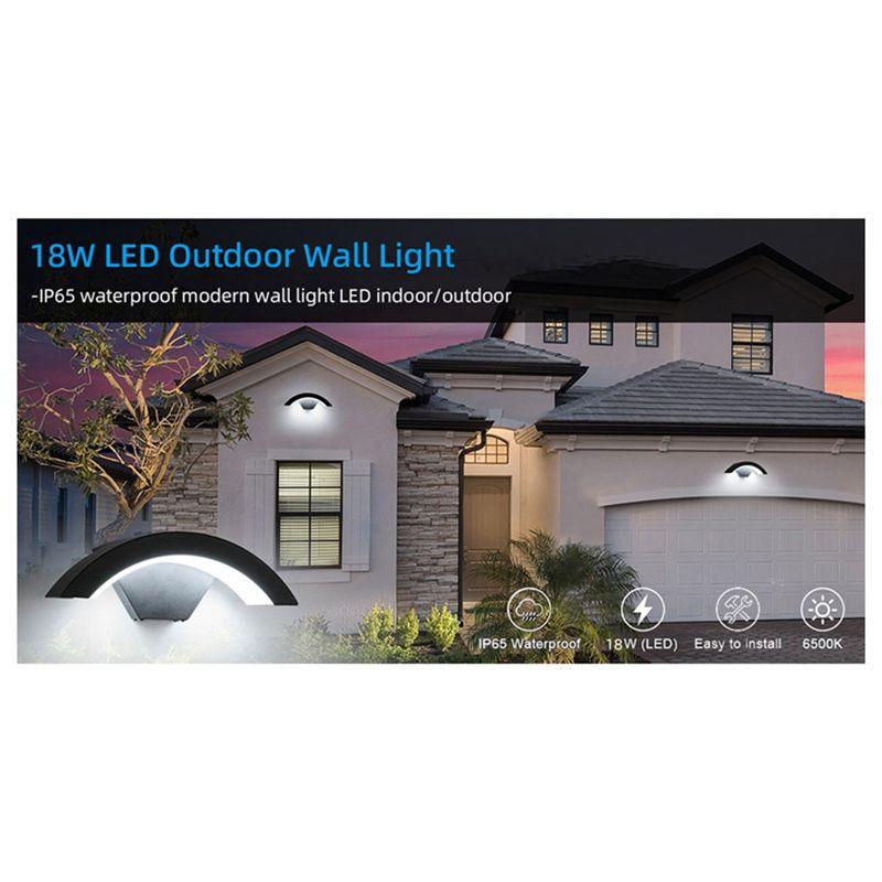 LED Wall Lamp Aluminum Waterproof For Outdoor Garden Lights Interior Wall Light For Bedroom Street Corridor Stairs Lighting