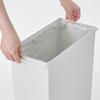 MUJI Dust box with selectable polypropylene lid, small (for 20L bag), light gray MAB07A6S