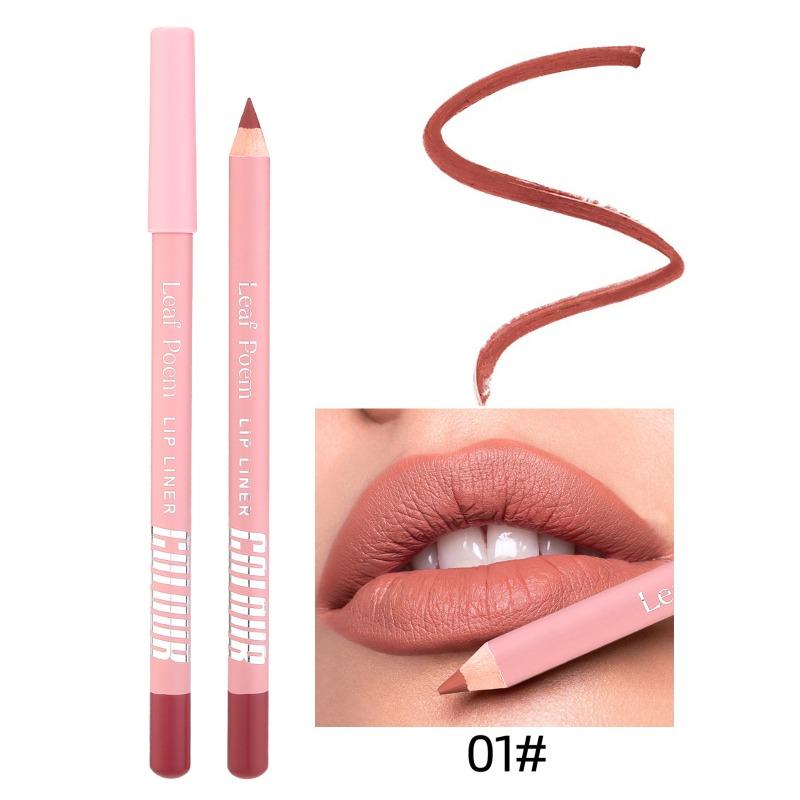 12Color Matte Lipliner Pencil Waterproof Plumping Stain Lipstick Natural Nude Pink Lip Liner Pro Outline The Lips Contour Makeup