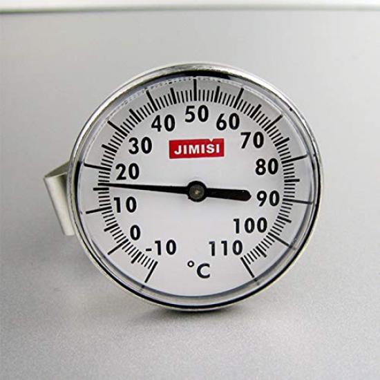 HMS FUN COFFEE Coffee Thermometer Drip Steam Drip Pot Milk Pitcher Espresso Milk Frothing Liquid Thermometer 13cm Stainless Steel