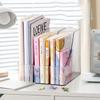 Transparent Desktop Bookstand File Storage Box Magic Tool Desk Office Student Book Organization and Storage Rack