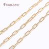 Wholesale Bulk Cable Chains For Jewelry Making,14K Gold Plated Metal High Quality Spool Chains DIY Necklace Bracelet Accessories