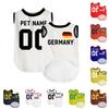 Leichte, anpassbare Hundesportweste, ärmelloses Haustier-Shirt, personalisiertes Haustier-Tanktop für kleine, mittlere und große Hunde, USA-Flaggen-Print