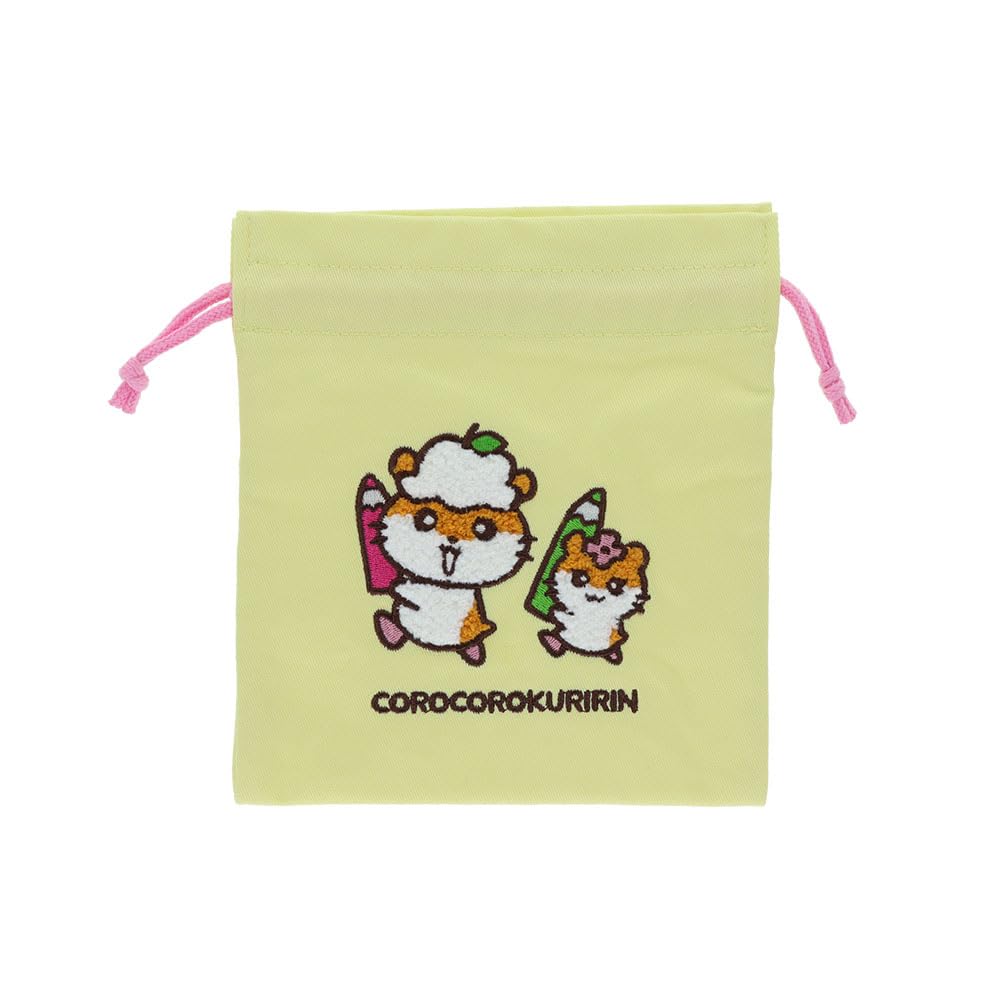 Stationery Korokoro Kuririn Sanrio Characters Drawstring Bag with Sagara S2337304 SUN-STAR Embroidery,