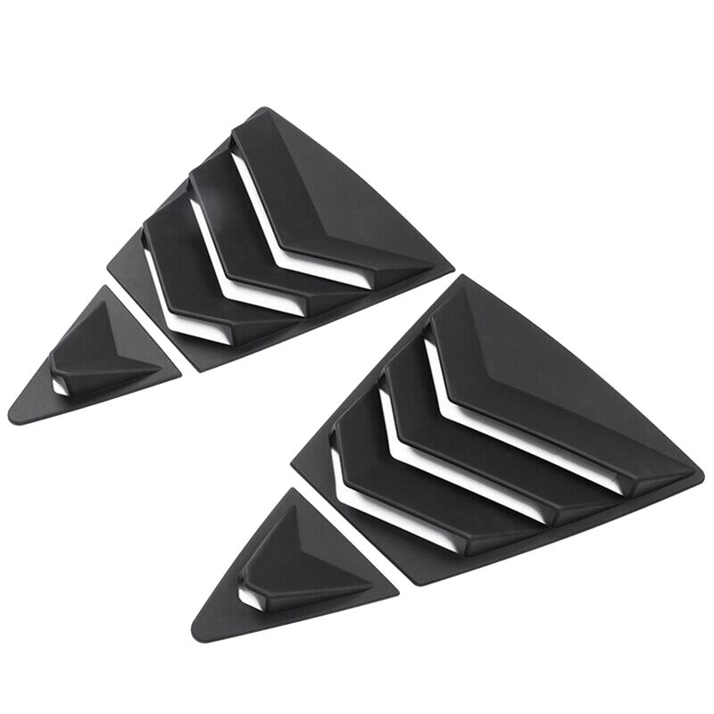 1 Piece Car Rear Side Vent Quarter Window Louver Shutter Cover Matte Black ABS Car Accessories For Toyota Corolla -