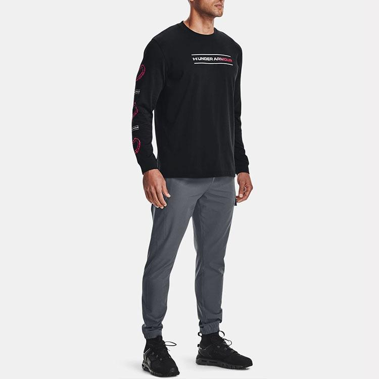 Under Armour Branded Spiral Heavyweight Long Sleeve T-shirt 'Black' Men's 1366473-001