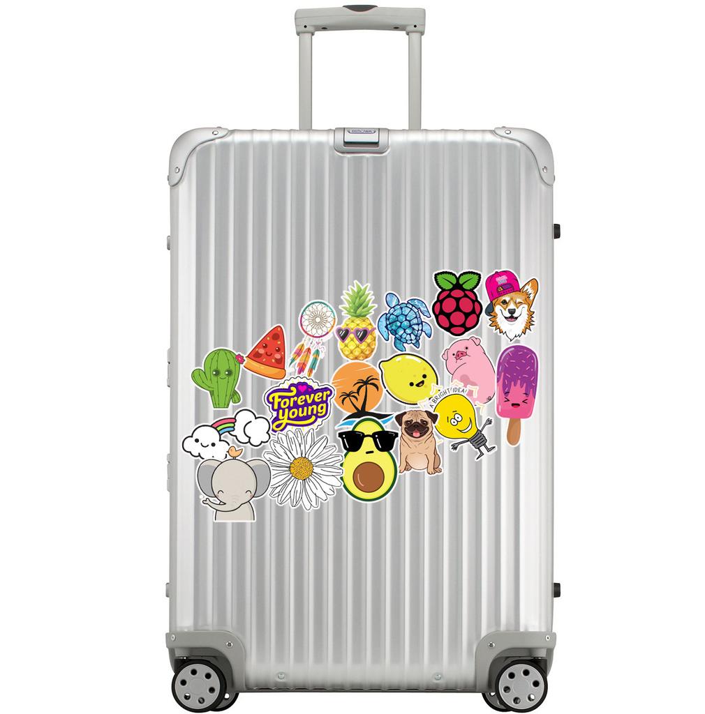 50 Small, Fresh and Cute Hot Suitcase Stickers Super Waterproof Graffiti Travel Case Stickers