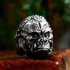 2025 Retro Simple Men's Ring Ghost Head Skull Ring Personalized Trend Ring