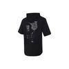 Jordan Logo Print Sports Hooded Short Sleeve T-Shirt Men Tops Black FB7428-010