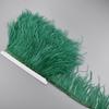 1Meter Colorful Ostrich Feathers On Ribbon Tape 10-15Cm Feather Fabric Tassel Fringe Trim Flecos Sewing Needlework Clothes Decor