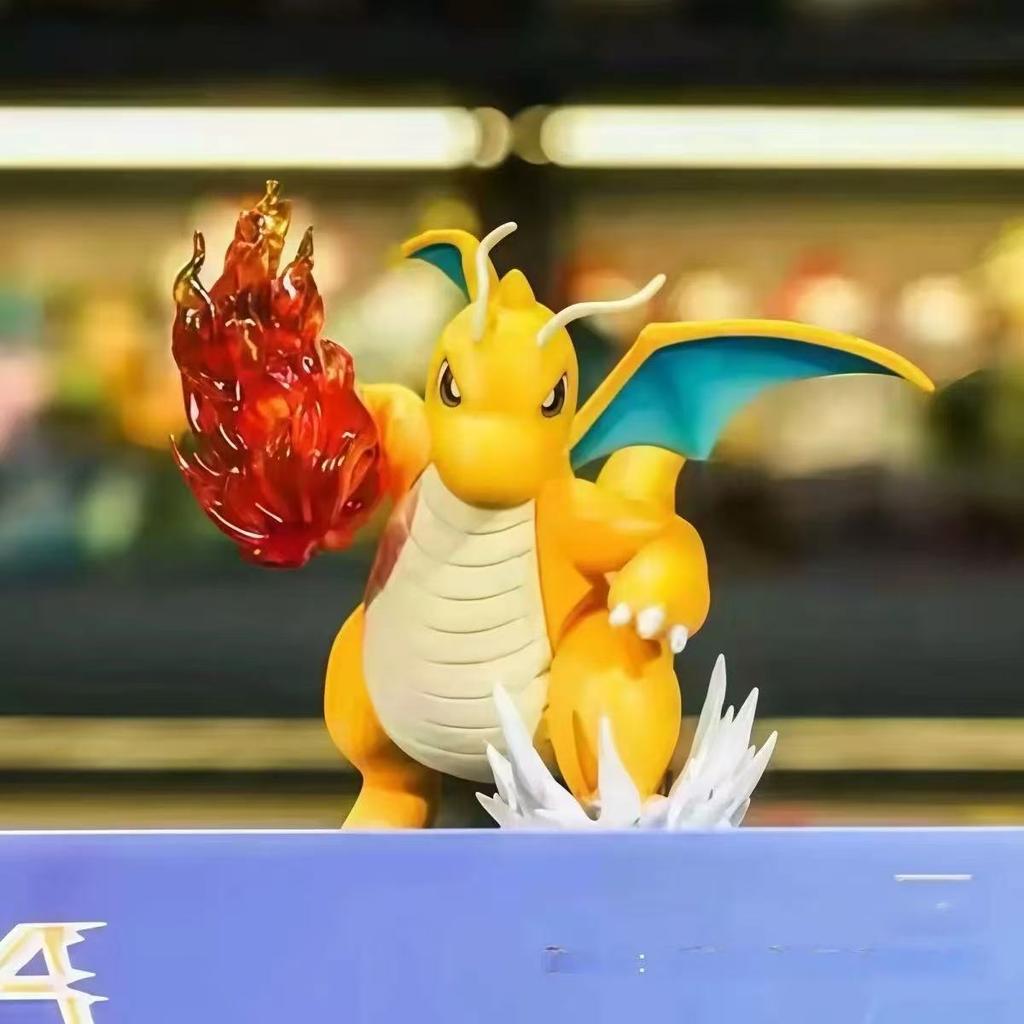 New Pokemon Action Figure Fire Punch Dragonite Gk Anime Figure Toys Model Ornament Collection For Doll Birthday Gift