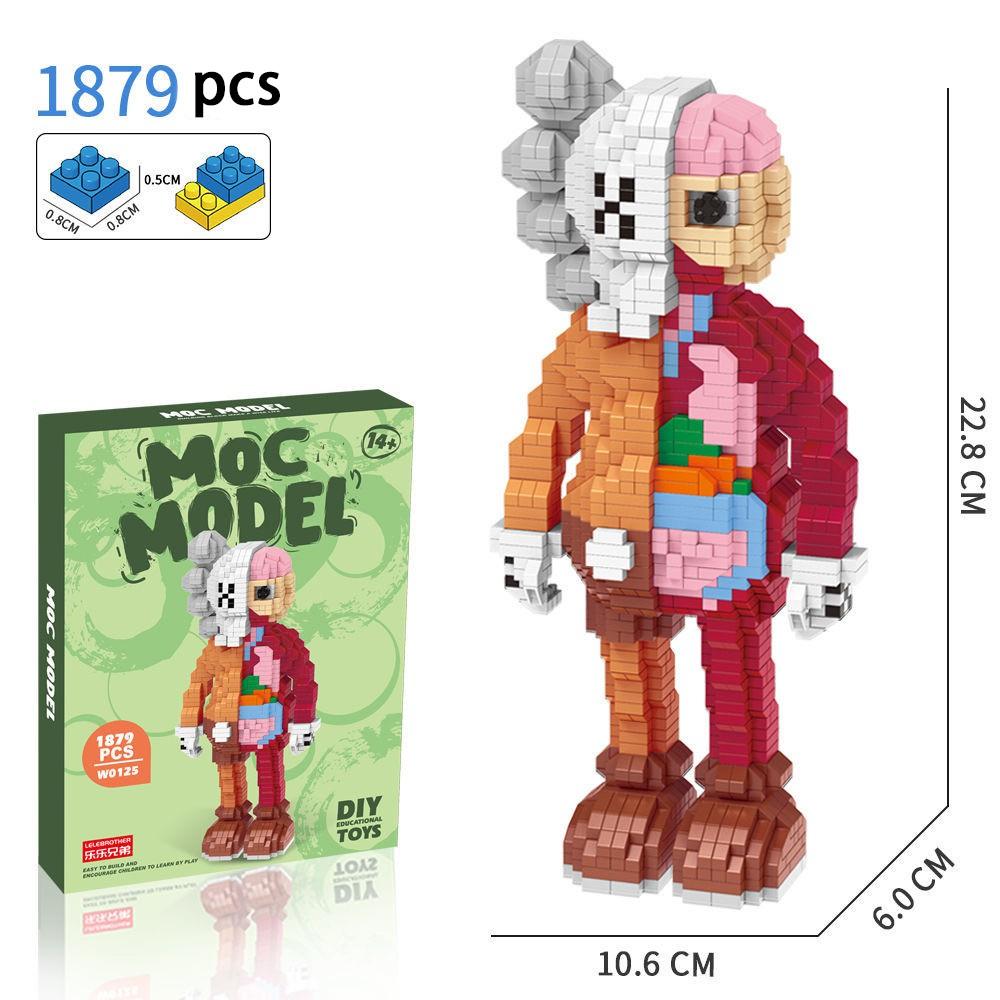 [Spot] micro diamond building blocks small particles assembled adult three-dimensional high difficulty cartoon model birthday gift toy set