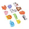 Wooden Puzzles Toys Educational Early Learning Wooden Matching Sorting Stacking Toys with Storage Box